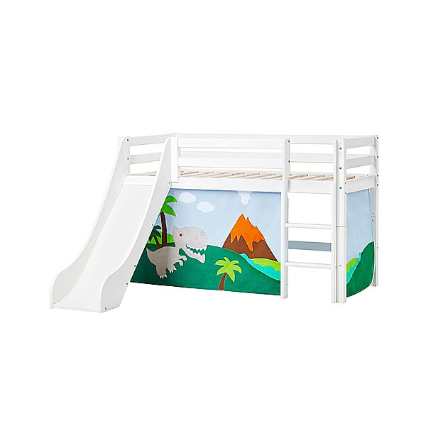 hoppekids Halbhochbett BUNDLE ECO DREAM IV 70 x 160 cm (Farbe: Dinosaur)