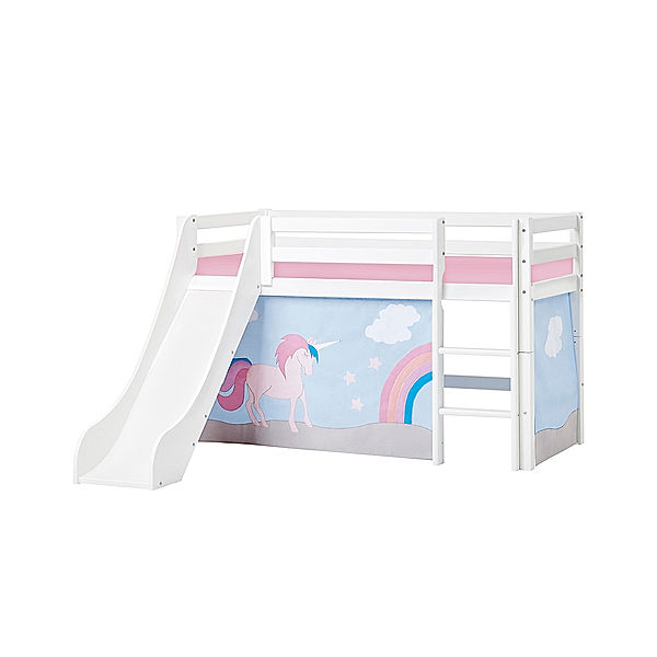 hoppekids Halbhochbett BUNDLE ECO DREAM VI 70 x 160 cm (Farbe: Unicorn)