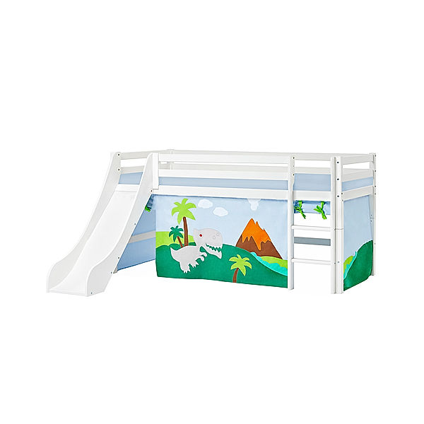 hoppekids Halbhochbett BUNDLE ECO DREAM VI 90 x 200 cm (Farbe: Dinosaur)