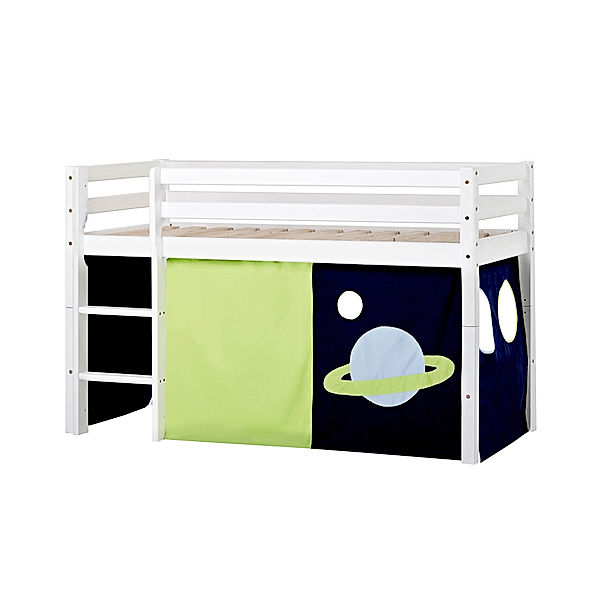 hoppekids Halbhochbett ECO DREAM SPACE I 70 x 160 cm (Variante: ohne Matratze)