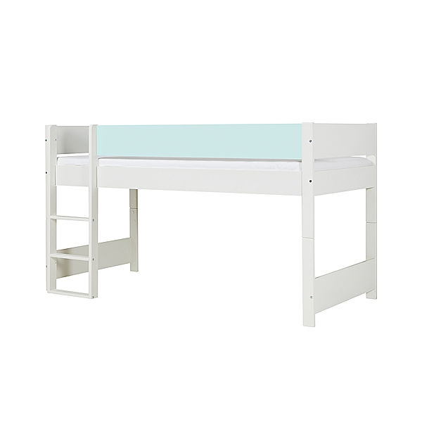 Manis-h Halbhochbett HUXIE ARGOS 90 x 200 cm (Farbe: White/ Azur Mint)