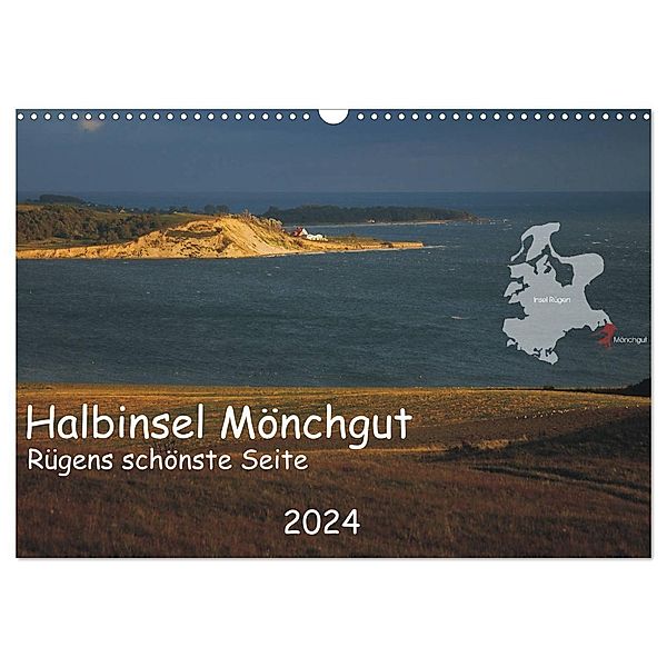 Halbinsel Mönchgut - Rügens schönste Seite (Wandkalender 2024 DIN A3 quer), CALVENDO Monatskalender, Marek Witte