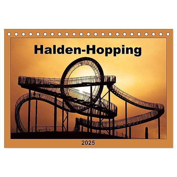 Halden-Hopping (Tischkalender 2025 DIN A5 quer), CALVENDO Monatskalender, Calvendo, Anke Grau