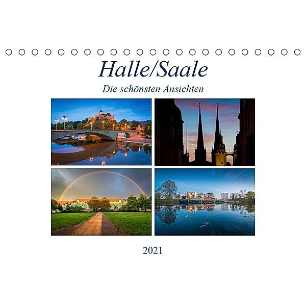 Halle/Saale - Die schönsten Ansichten (Tischkalender 2021 DIN A5 quer), Martin Wasilewski