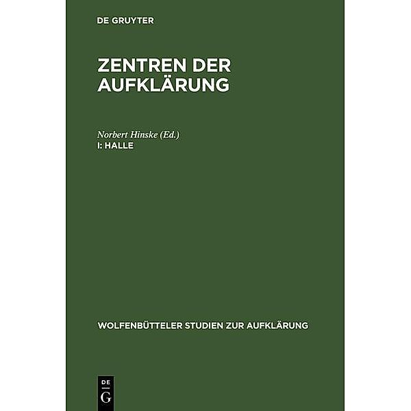 Halle / Wolfenbütteler Studien zur Aufklärung Bd.15