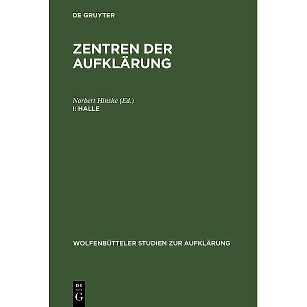 Halle / Wolfenbütteler Studien zur Aufklärung Bd.15