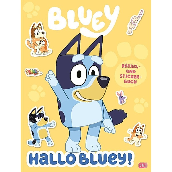Hallo BLUEY! - Ein lustiges Rätsel- und Stickerbuch