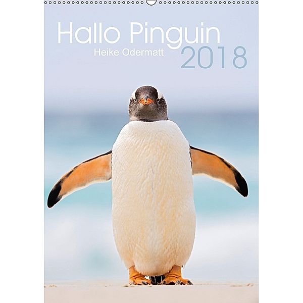 Hallo Pinguin (Wandkalender 2018 DIN A2 hoch), Heike Odermatt