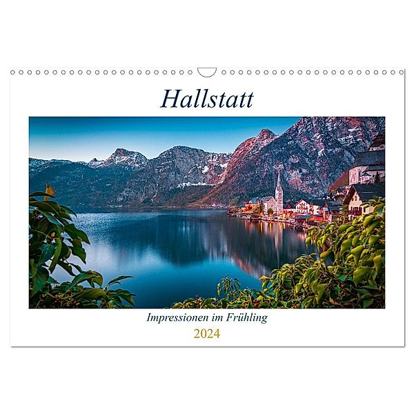 Hallstatt - Impressionen im Frühling (Wandkalender 2024 DIN A3 quer), CALVENDO Monatskalender, Martin Wasilewski
