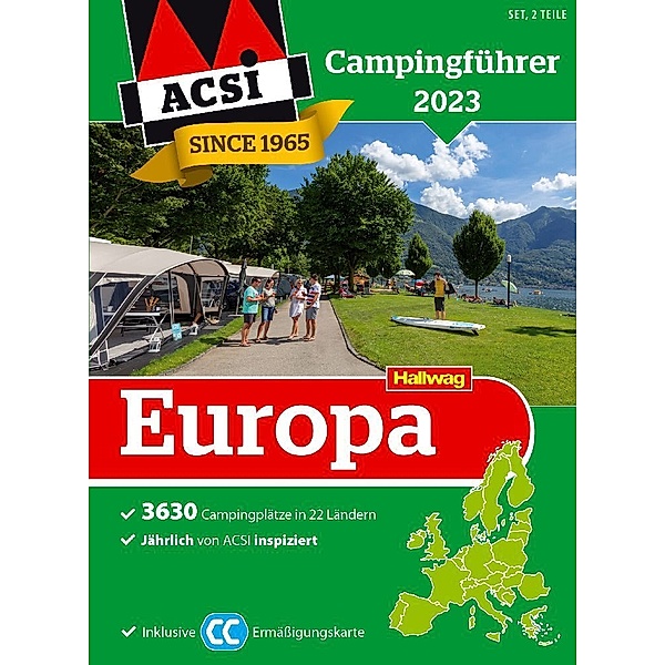 Hallwag ACSI Führer / ACSI Campingführer Europa 2023, 2 Teile, ACSI, Hallwag
