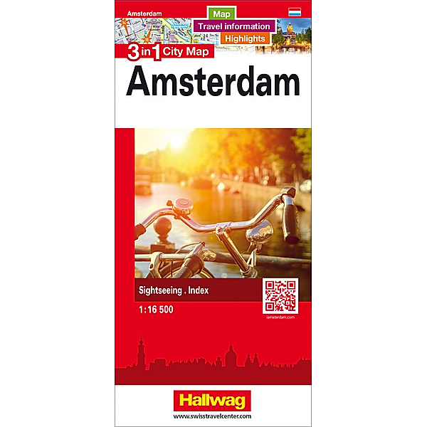 Hallwag City Map 3 in 1 / 3 in 1 City Map Amsterdam