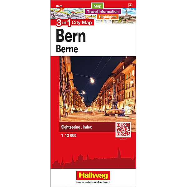 Hallwag City Map 3 in 1 / 3 in 1 City Map Bern / Berne