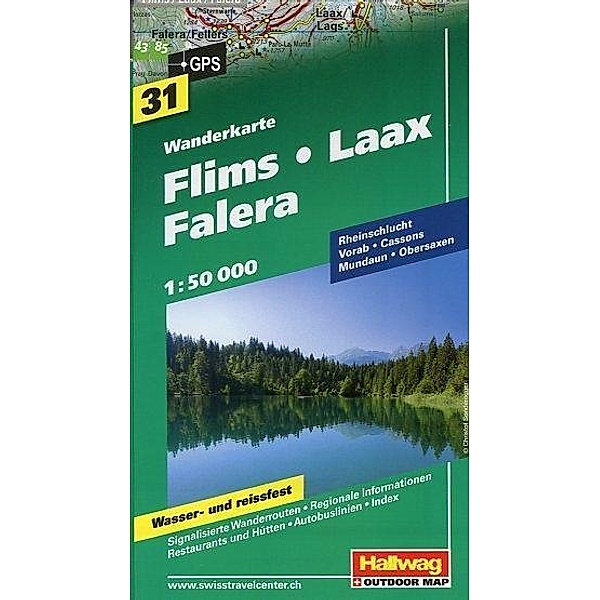 Hallwag Outdoor Map Flims - Laax - Falera