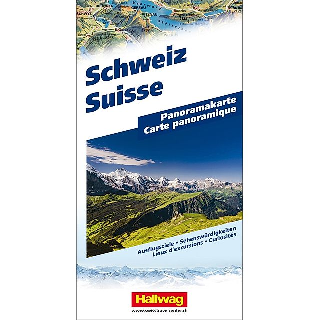 Hallwag Panoramakarte Schweiz Suisse Switzerland Svizzera Buch jetzt online  bei Weltbild.ch bestellen