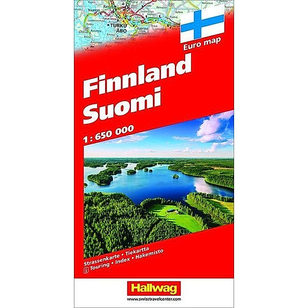 Hallwag Straßenkarte Finnland Suomi 1:650 000