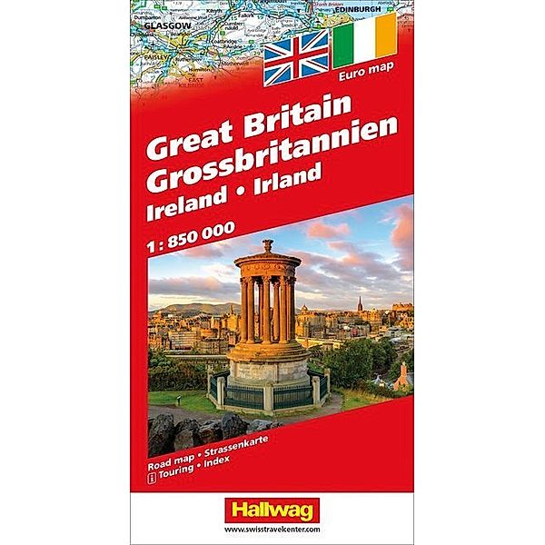Hallwag Straßenkarte Grossbritannien, Irland. Great Britain, Ireland. Grande-Bretagne, Irlande, Gran Bretagna, Irlanda
