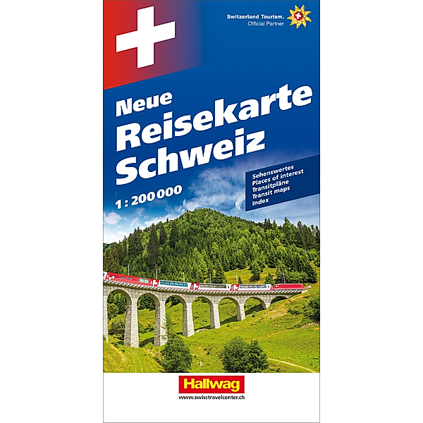 Hallwag Straßenkarte Neue Reisekarte Schweiz