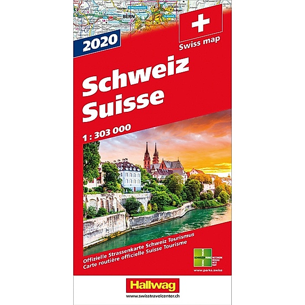 Hallwag Strassenkarte  Schweiz 2020 1:303 000
