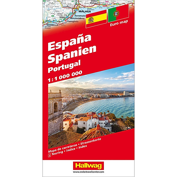 Hallwag Straßenkarte Spanien / Portugal 1:1 Mio.