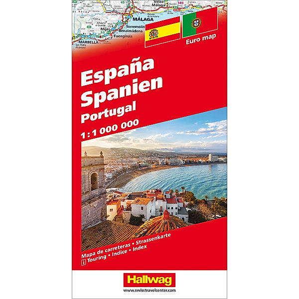 Hallwag Strassenkarte Spanien / Portugal 1:1 Mio.