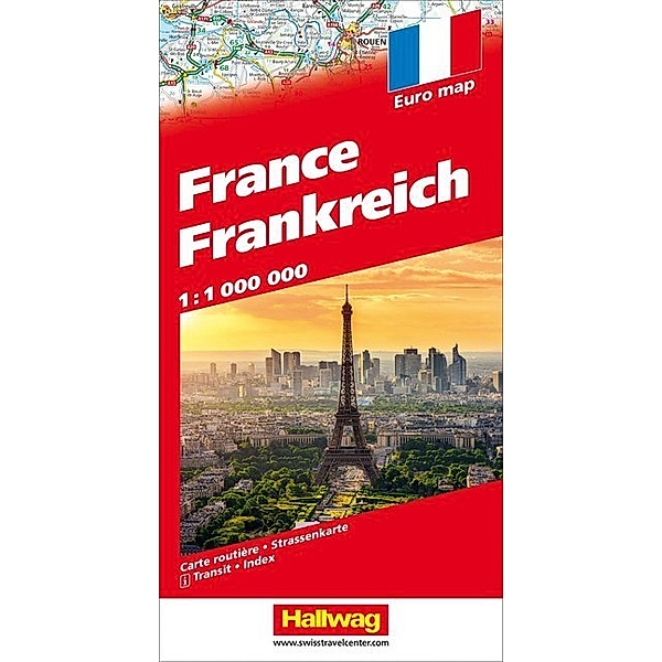 Hallwag Strassenkarten / Frankreich Strassenkarte 1:1 Mio.
