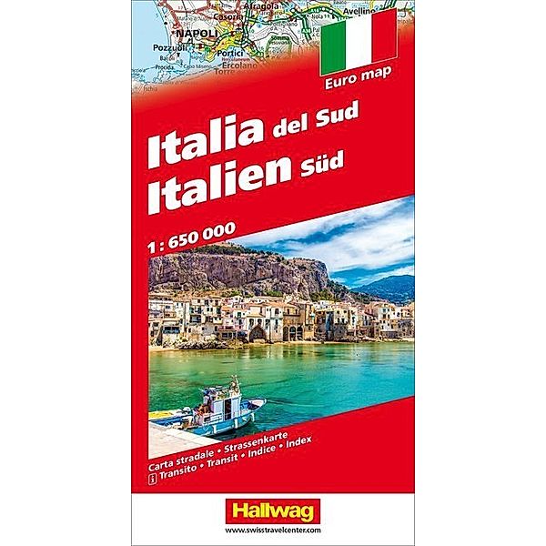 Hallwag Strassenkarten / Hallwag Strassenkarte Italien Süd 1:650 000