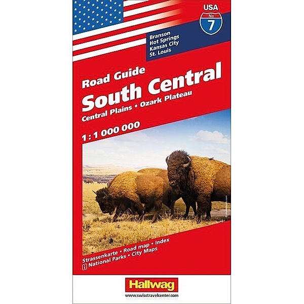Hallwag USA Road Guide South Central