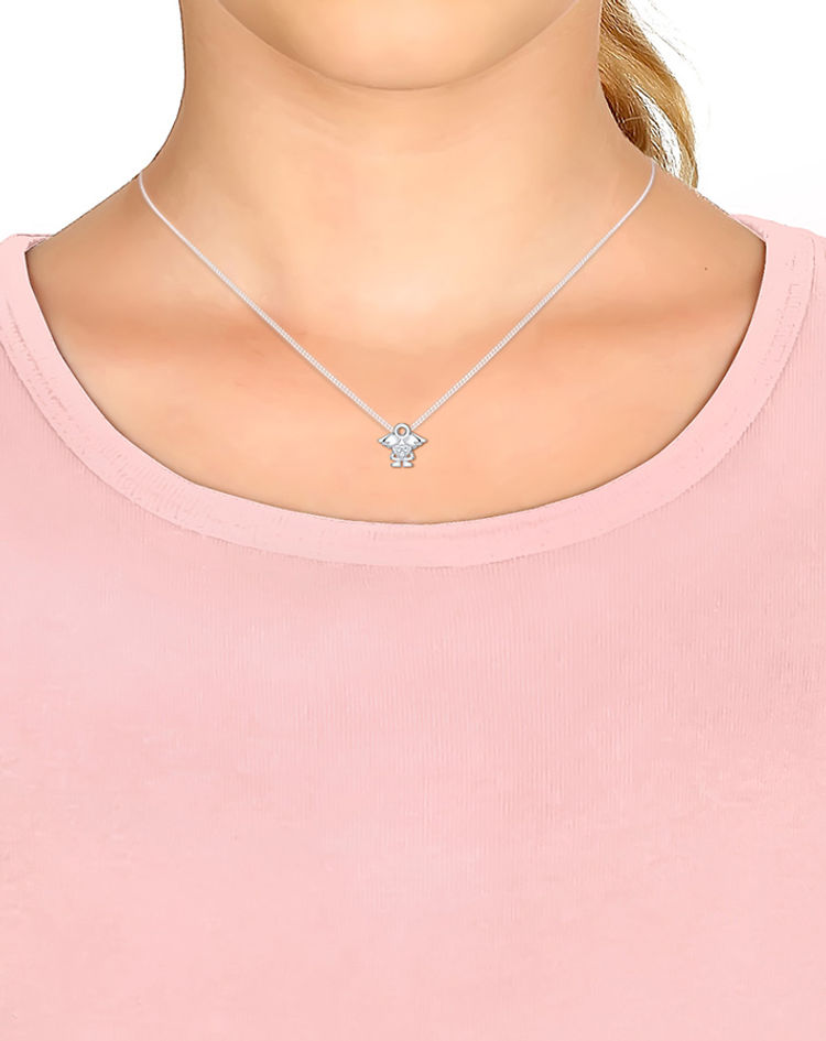 Halskette ENGEL SWAROVSKI® KRISTALLE 925er Sterling Silber kaufen