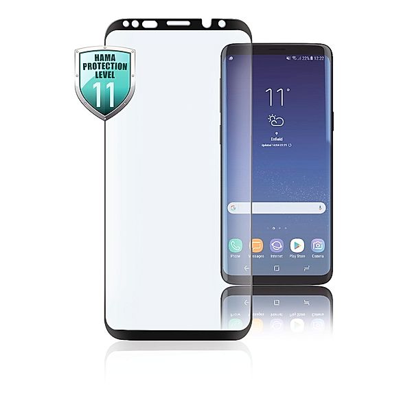 Hama 3D-Full-Screen-Schutzglas für Samsung Galaxy S8+, Schwarz