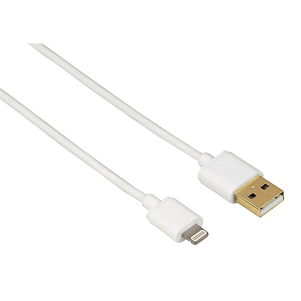 Hama Anschlusskabel Lightning für Apple iPad, 1,5 m, Weiß