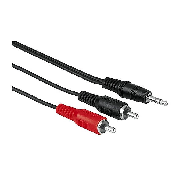 Hama Audio-Kabel 2 Cinch-Stecker - 3,5-mm-Klinken-Stecker Stereo, 2 m