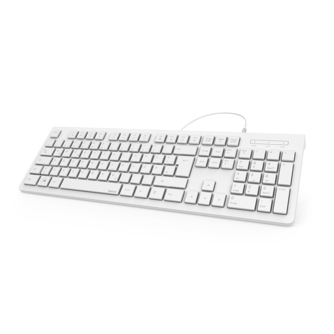 Hama Basic-Tastatur KC-200, Weiß jetzt bei Weltbild.de bestellen