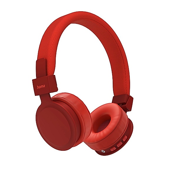 Hama Bluetooth®-Kopfhörer Freedom Lit, On-Ear, faltbar, mit Mikrofon, Rot