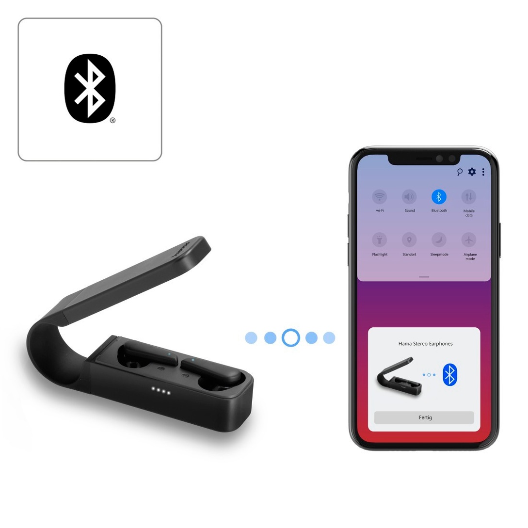 Pocket, Hama In-Ear, True Wireless, Schwarz Spirit Bluetooth®-Kopfhörer