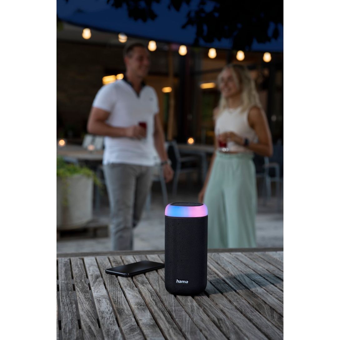 Hama Bluetooth®-Lautsprecher Shine 2.0, LED, spritzwassergeschützt, 30W,