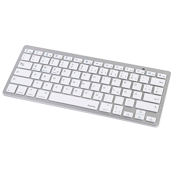Hama Bluetooth®-Tastatur KEY4ALL X510, Silber/Weiß