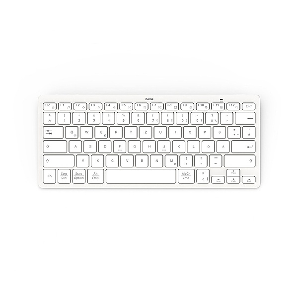 Hama Bluetooth®-Tastatur KEY4ALL X510, Silber/Weiss, QWERTZ