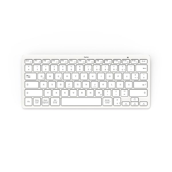 Hama Bluetooth®-Tastatur KEY4ALL X510, Silber/Weiß, QWERTZ