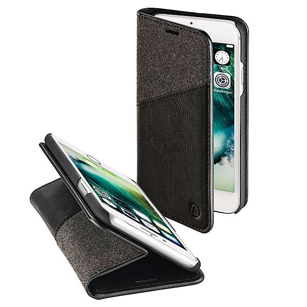 Hama Booklet Gentle für Apple iPhone 6/6s/7/8, Schwarz