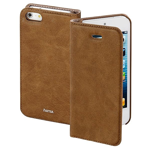 Hama Booklet Guard Case für Apple iPhone 5/5s/SE, Braun