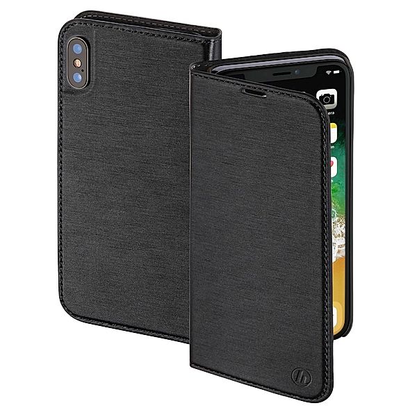 Hama Booklet Slim für Apple iPhone X, Schwarz