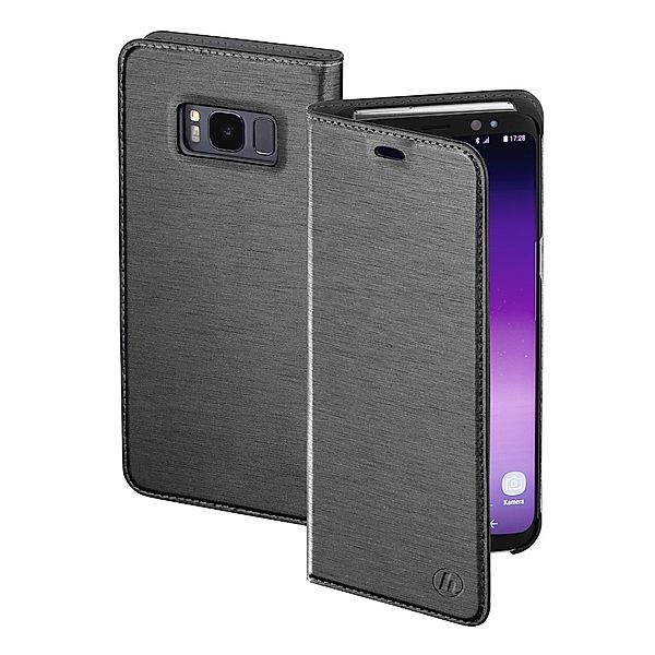 Hama Booklet Slim für Samsung Galaxy S8, Dunkelgrau