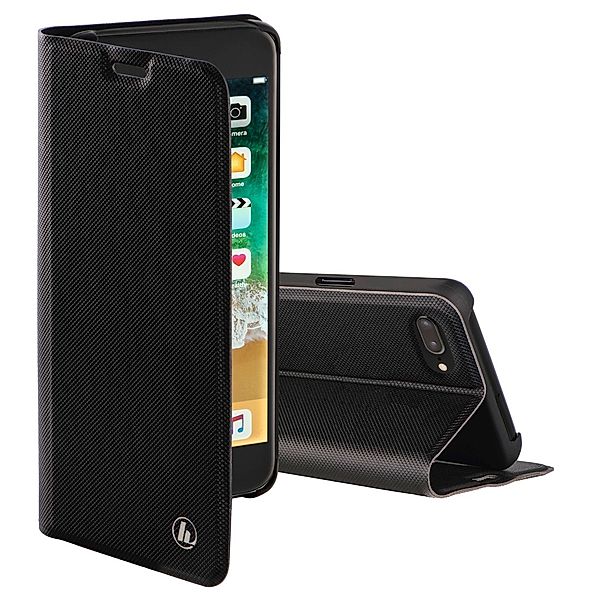 Hama Booklet Slim Pro für Apple iPhone 7 Plus/8 Plus, Schwarz