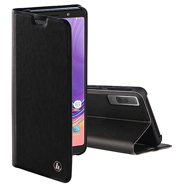 Hama Booklet Slim Pro für Samsung Galaxy A7 (2018), Schwarz