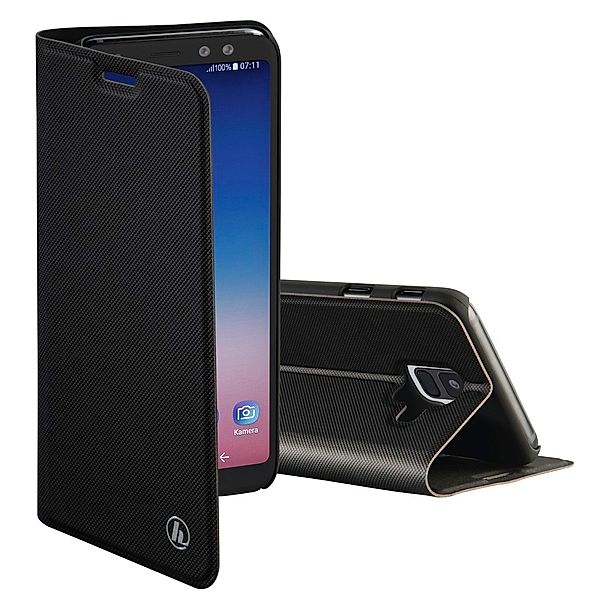 Hama Booklet Slim Pro für Samsung Galaxy A8 (2018), Schwarz