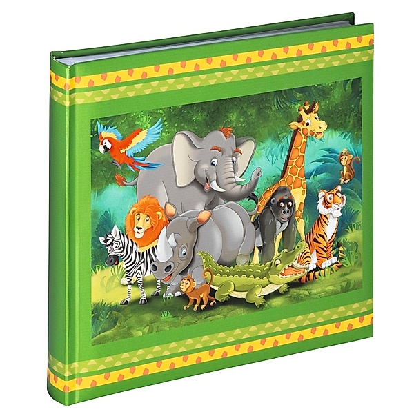 Hama Buch-Album Jungle Animals, 25x25 cm, 50 weiße Seiten