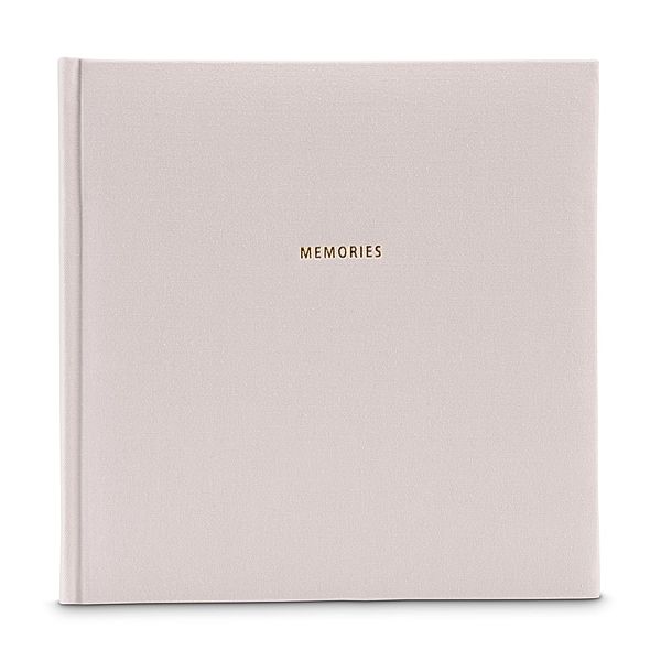 Hama Buch-Album Memories, 25x25 cm, 50 schwarze Seiten, Grau