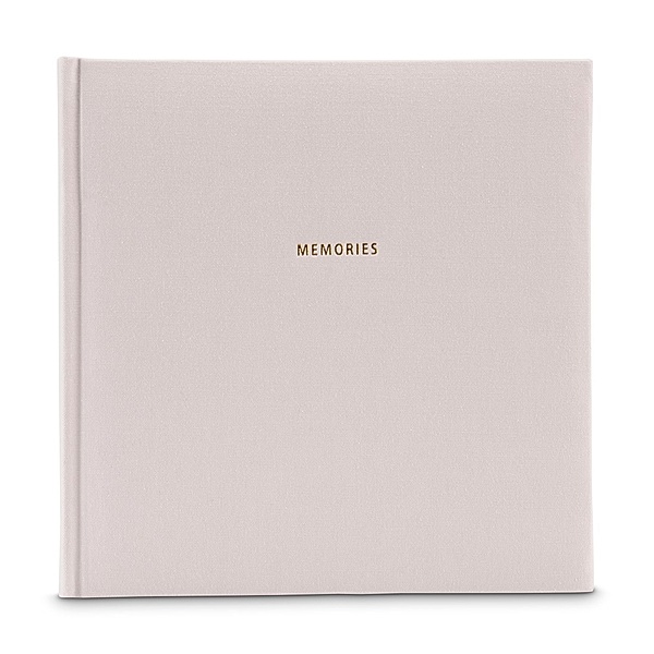 Hama Buch-Album Memories, 25x25 cm, 50 schwarze Seiten, Grau