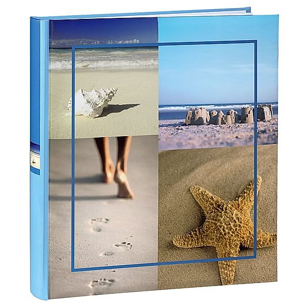 Hama Buch-Album Sea Shells, 29x32 cm, 60 weiße Seiten, Blau