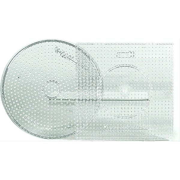 Hama® Bügelperlen Midi - 2er Set Stiftplatten im Beutel - Transparent grosser K